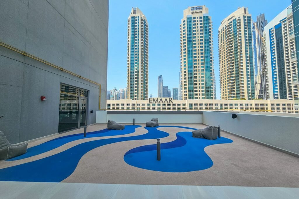 A view of a city from a roof top